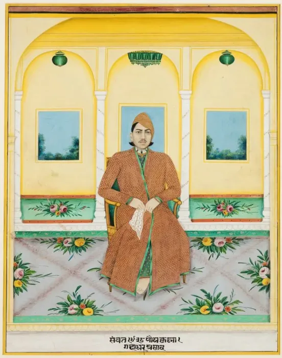 Framed Print : Portrait of Ganadhar Prasad, 1881. Creator: Unknown Framed Print : Portrait of Ganadhar Prasad, 1881. Creator: Unknown