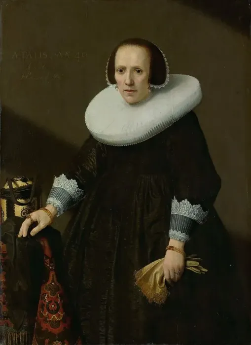 Framed Print : Portrait of Geertruyd Reael (1600-52), 1640. Creator: Huygh Pietersz. Voskuyl Framed Print : Portrait of Geertruyd Reael (1600-52), 1640. Creator: Huygh Pietersz. Voskuyl