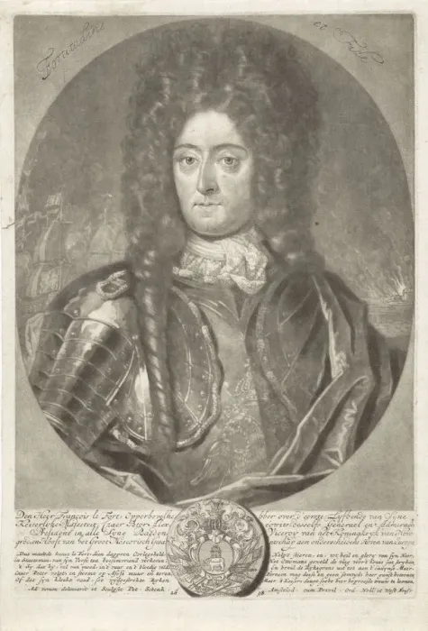 Framed Print : Portrait of general admiral Francois Lefort (1656-1699), 1698. Creator: Schenk Framed Print : Portrait of general admiral Francois Lefort (1656-1699), 1698. Creator: Schenk