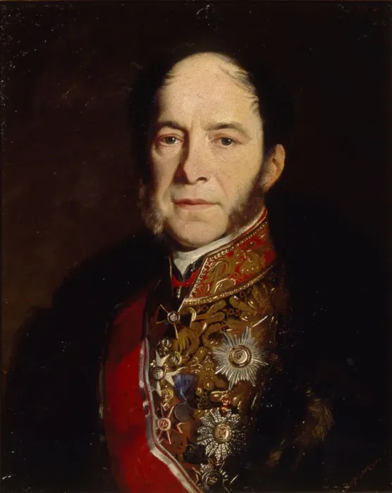 Framed Print : Portrait of the General admiral Kondrati Kondratievich Stoffregen (1817-1873), 1867. Artist: Zaryanko, Sergei Konstantinovich (1818-1870) Framed Print : Portrait of the General admiral Kondrati Kondratievich Stoffregen (1817-1873), 1867. Artist: Zaryanko, Sergei Konstantinovich (1818-1870)