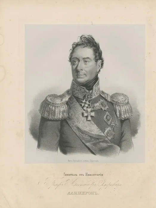 Framed Print : Portrait of General Alexandre Andrault de Langeron (1763-1831) Framed Print : Portrait of General Alexandre Andrault de Langeron (1763-1831)