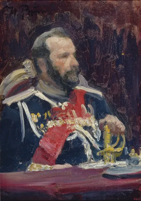 Framed Print : Portrait of General Alexei Nikolayevich Kuropatkin (1848-1925), c. 1901-1902. Artist: Repin, Ilya Yefimovich (1844-1930) Framed Print : Portrait of General Alexei Nikolayevich Kuropatkin (1848-1925), c. 1901-1902. Artist: Repin, Ilya Yefimovich (1844-1930)
