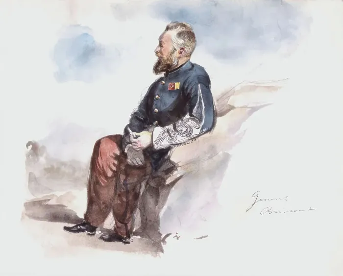 Framed Print : Portrait of General Augustin Henri Brincourt. (c1850s). Creator: Fritz von Dardel Framed Print : Portrait of General Augustin Henri Brincourt. (c1850s). Creator: Fritz von Dardel