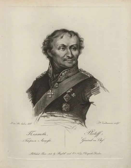 Framed Print : Portrait of General Count Matvei Ivanovich Platov (1757-1818), 1813 Framed Print : Portrait of General Count Matvei Ivanovich Platov (1757-1818), 1813