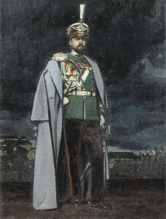 Framed Print : Portrait of General Dimitri Ivanovich Oznobishin (1869-1956)