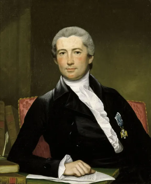 Framed Print : Portrait of General Giles, ca. 1785. Creator: Joseph Wright Framed Print : Portrait of General Giles, ca. 1785. Creator: Joseph Wright
