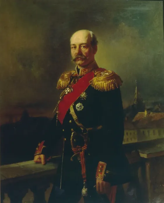 Framed Print : Portrait of General Konstantin Petrovich von Kaufman (1818-1882), 1866. Artist: Makovsky, Konstantin Yegorovich (1839-1915) Framed Print : Portrait of General Konstantin Petrovich von Kaufman (1818-1882), 1866. Artist: Makovsky, Konstantin Yegorovich (1839-1915)