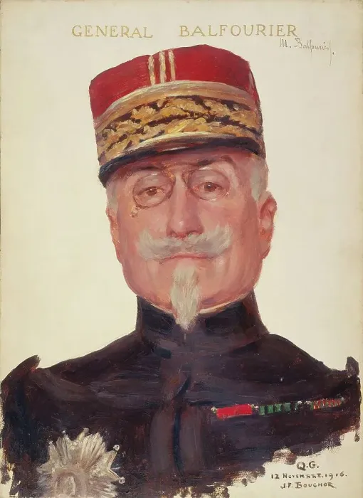 Framed Print : Portrait of General Maurice Balfourier (1852-1933), 12–11–1916. Creator: Joseph Felix Bouchor Framed Print : Portrait of General Maurice Balfourier (1852-1933), 12–11–1916. Creator: Joseph Felix Bouchor