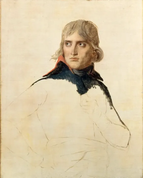Framed Print : Portrait of General Napoleon Bonaparte. Artist: David, Jacques Louis (1748-1825) Framed Print : Portrait of General Napoleon Bonaparte. Artist: David, Jacques Louis (1748-1825)