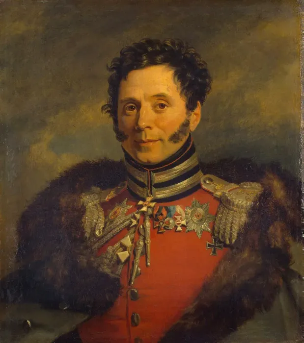 Framed Print : Portrait of General Nikolai Ivanovich Depreradovich (1767-1843), before 1825. Artist: Dawe, George (1781-1829) Framed Print : Portrait of General Nikolai Ivanovich Depreradovich (1767-1843), before 1825. Artist: Dawe, George (1781-1829)