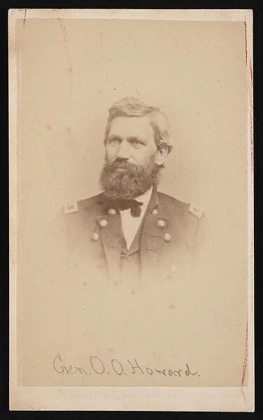 Portrait of General Oliver Otis Howard (1830-1909), 1860s. Creator: John Goldin