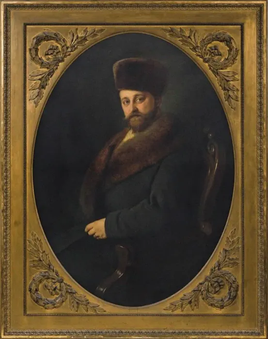 Framed Print : Portrait of the General Pavel Petrovich Ushakov (1819-1873), 1866 Framed Print : Portrait of the General Pavel Petrovich Ushakov (1819-1873), 1866