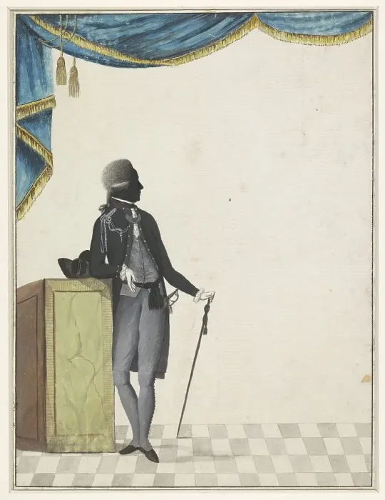 Framed Print : Portrait of General van der Meersch in an interior, 1744-c.1842. Creator: Anon Framed Print : Portrait of General van der Meersch in an interior, 1744-c.1842. Creator: Anon