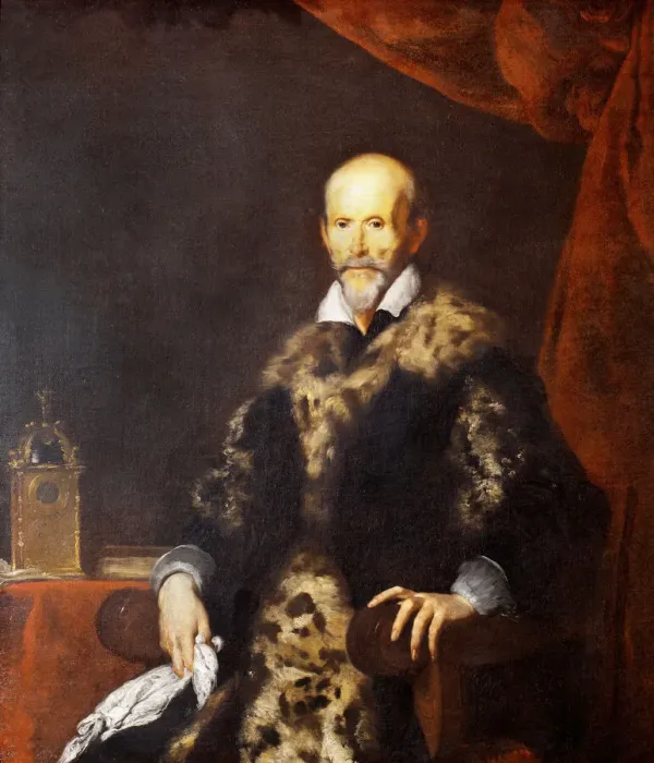Framed Print : Portrait of a Genoese Nobleman, 1615. Creator: Bernardo Strozzi Framed Print : Portrait of a Genoese Nobleman, 1615. Creator: Bernardo Strozzi