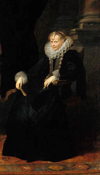 Portrait of a Genovese Lady, c. 1621. Artist: Dyck, Sir Anthonis, van (1599-1641)