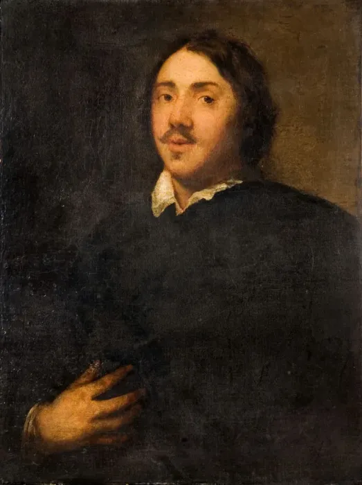 Framed Print : Portrait Of A Gentleman In Black, 1700. Creator: Unknown Framed Print : Portrait Of A Gentleman In Black, 1700. Creator: Unknown
