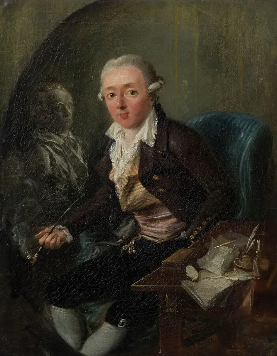 Framed Print : Portrait of a Gentleman, c18th century. Creator: Elias Martin Framed Print : Portrait of a Gentleman, c18th century. Creator: Elias Martin