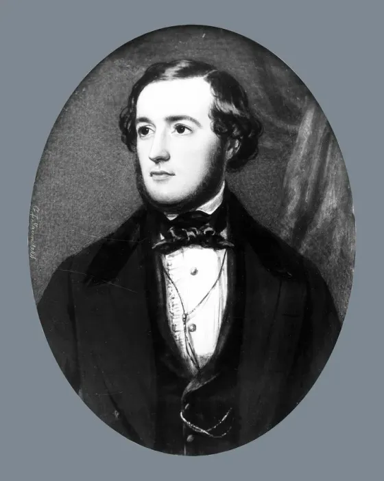 Framed Print : Portrait of a Gentleman, ca. 1845-1850. Creator: George Lethbridge Saunders Framed Print : Portrait of a Gentleman, ca. 1845-1850. Creator: George Lethbridge Saunders