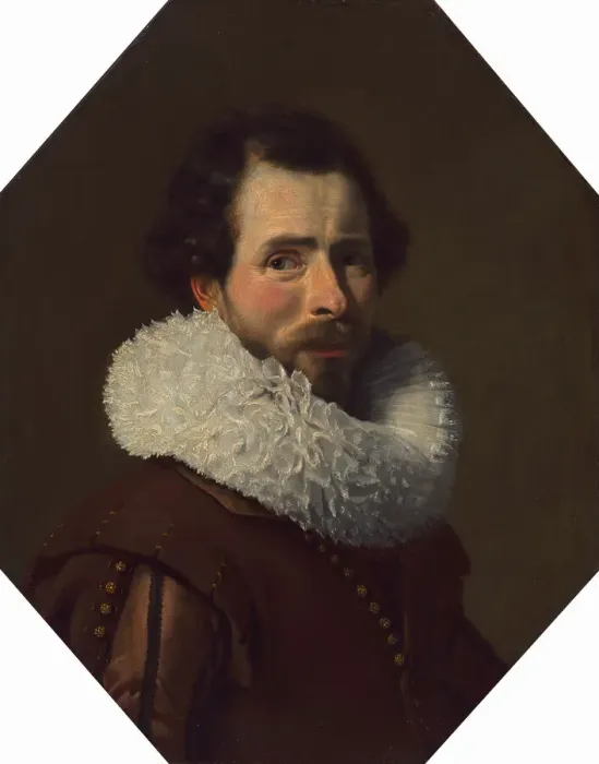 Framed Print : Portrait of a Gentleman Wearing a Fancy Ruff, 1627. Creator: Thomas de Keyser Framed Print : Portrait of a Gentleman Wearing a Fancy Ruff, 1627. Creator: Thomas de Keyser
