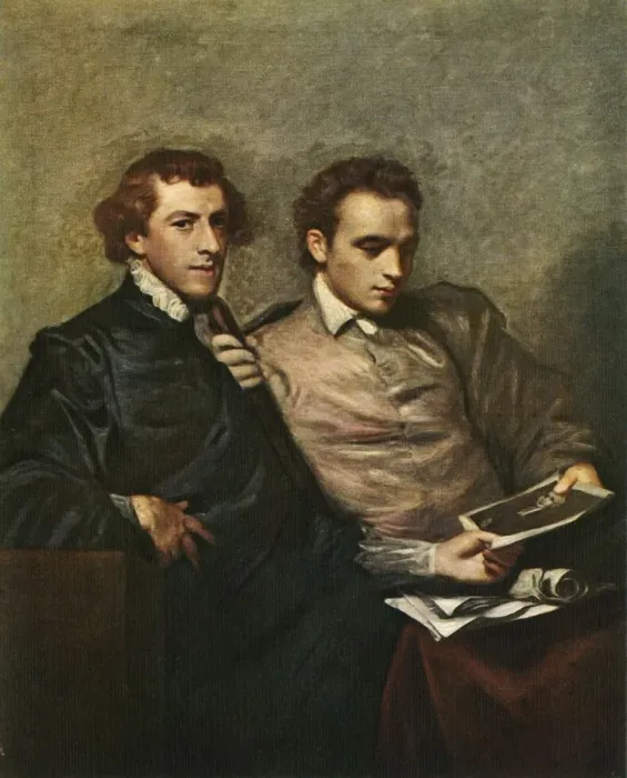 Framed Print : Portrait of Two Gentlemen, c1778, (c1912). Artist: Sir Joshua Reynolds Framed Print : Portrait of Two Gentlemen, c1778, (c1912). Artist: Sir Joshua Reynolds