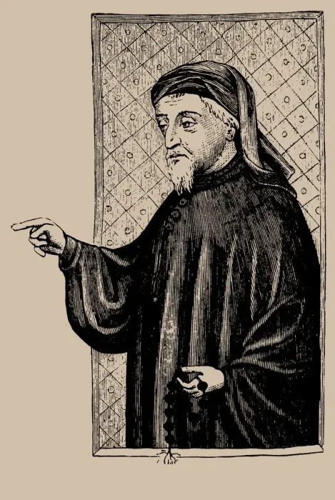 Framed Print : Portrait of Geoffrey Chaucer Framed Print : Portrait of Geoffrey Chaucer
