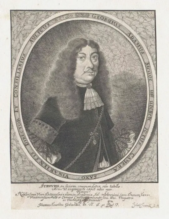 Framed Print : Portrait of Georg Adam Struve (1619-1692) Framed Print : Portrait of Georg Adam Struve (1619-1692)