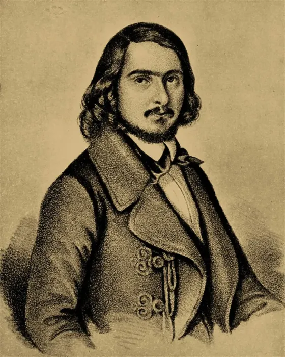 Framed Print : Portrait of Georg Herwegh (1817-1875), 1841. Creator: Anonymous Framed Print : Portrait of Georg Herwegh (1817-1875), 1841. Creator: Anonymous
