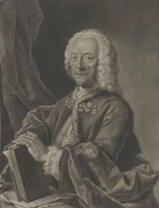 Framed Print : Portrait of Georg Philipp Telemann (1681-1767), 1750 Framed Print : Portrait of Georg Philipp Telemann (1681-1767), 1750
