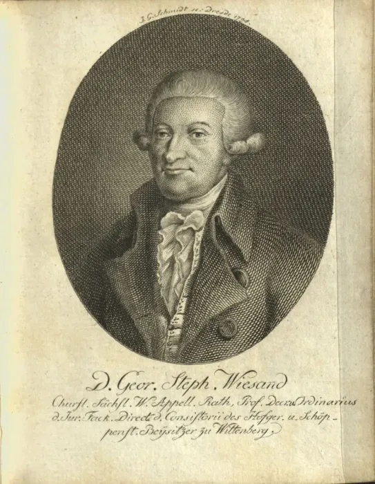 Framed Print : Portrait of Georg Stephan Wiesand (1736-1821), 1794