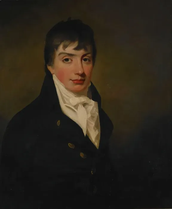 Framed Print : Portrait of George Deuchar, unknown date. Creator: Henry Raeburn Framed Print : Portrait of George Deuchar, unknown date. Creator: Henry Raeburn
