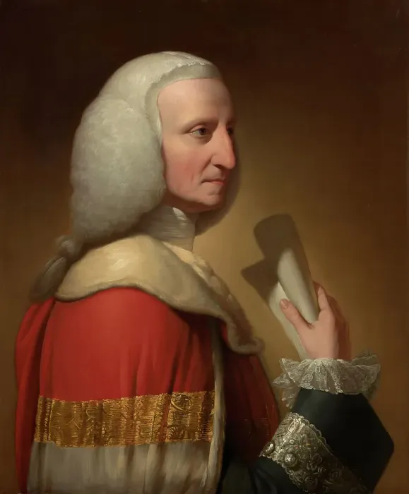 Framed Print : Portrait Of George, First Lord Lyttelton, c1772. Creator: Benjamin West Framed Print : Portrait Of George, First Lord Lyttelton, c1772. Creator: Benjamin West