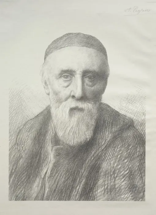 Framed Print : Portrait of George Frederic Watts (2nd Plate). Creator: Alphonse Legros (French, 1837-1911) Framed Print : Portrait of George Frederic Watts (2nd Plate). Creator: Alphonse Legros (French, 1837-1911)