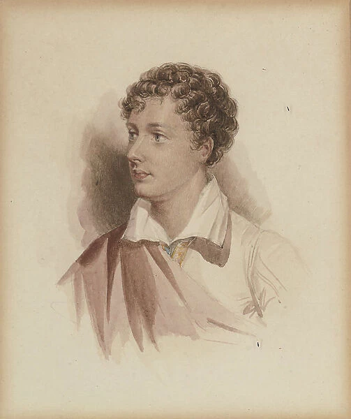 Portrait of George Gordon Byron, 6th Baron Byron (1788-1824) After a portrait of 1808, 1831