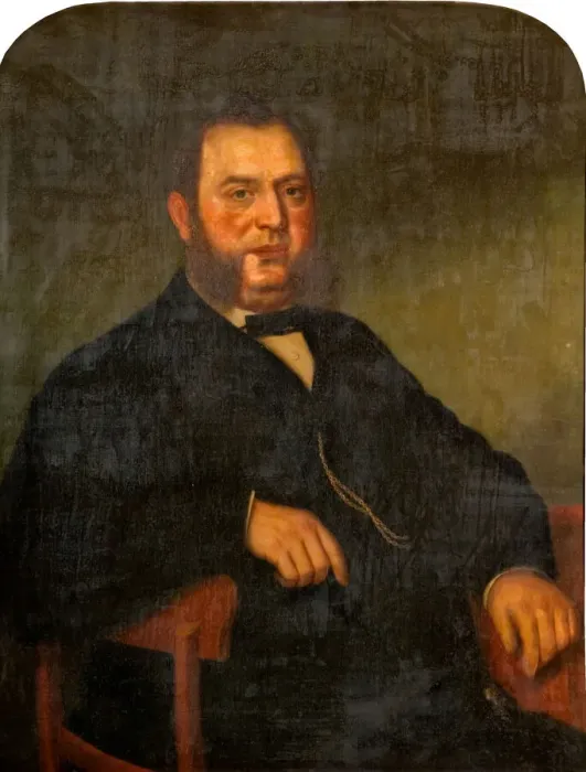 Framed Print : Portrait of George Haynes, 1850-1900. Creator: Jonathon Pratt
