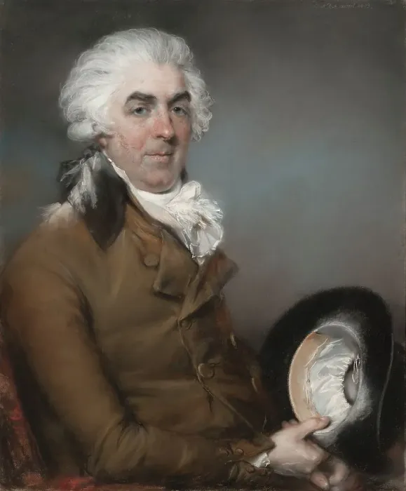 Framed Print : Portrait of George de Ligne Gregory (1740-1822), 1793. Creator: John Russell Framed Print : Portrait of George de Ligne Gregory (1740-1822), 1793. Creator: John Russell