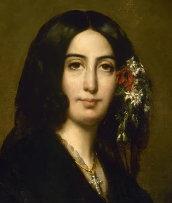 Framed Print : Portrait of George Sand, c. 1837. Creator: Charpentier, Auguste (1815-1880) Framed Print : Portrait of George Sand, c. 1837. Creator: Charpentier, Auguste (1815-1880)