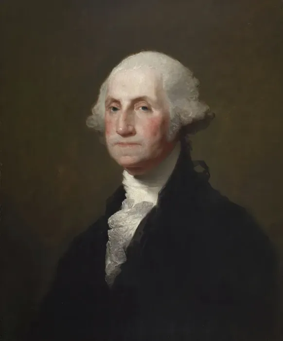 Framed Print : Portrait of George Washington, 1825. Creator: Gilbert Stuart Framed Print : Portrait of George Washington, 1825. Creator: Gilbert Stuart