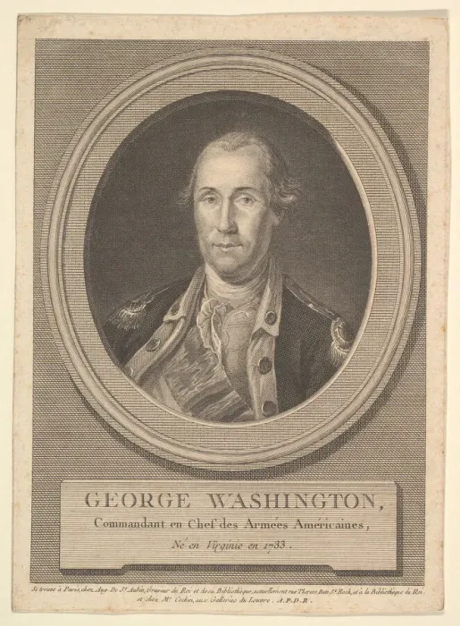 Framed Print : Portrait of George Washington, August 1836. Creator: Augustin de Saint-Aubin Framed Print : Portrait of George Washington, August 1836. Creator: Augustin de Saint-Aubin