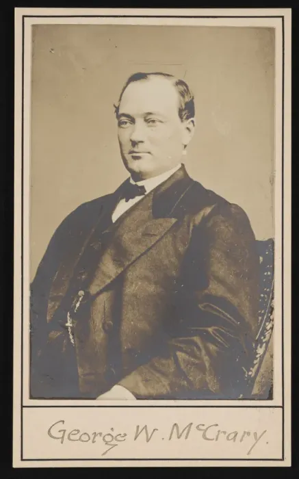 Framed Print : Portrait of George Washington McCrary (1835-1890), Before 1875. Creator: Unknown Framed Print : Portrait of George Washington McCrary (1835-1890), Before 1875. Creator: Unknown