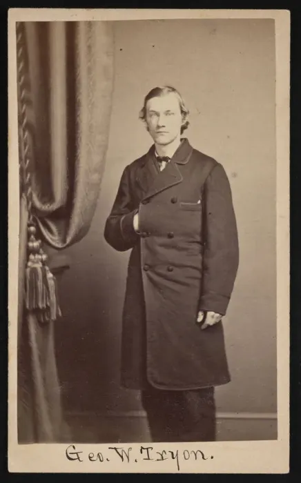 Framed Print : Portrait of George Washington Tryon (1838-1888), Circa 1860s. Creator: Franciss Keeler Framed Print : Portrait of George Washington Tryon (1838-1888), Circa 1860s. Creator: Franciss Keeler