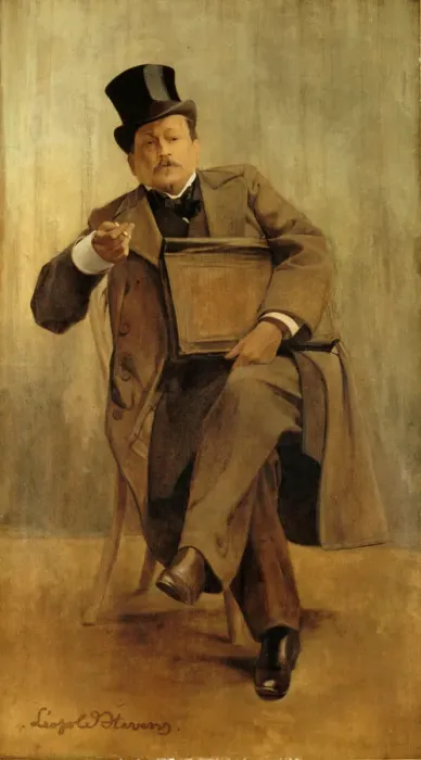 Framed Print : Portrait of Georges Courteline (1858-1929), c. 1898. Creator: Stevens Framed Print : Portrait of Georges Courteline (1858-1929), c. 1898. Creator: Stevens