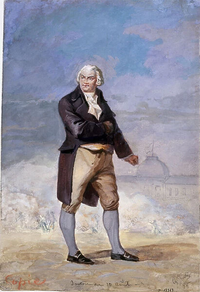 Portrait of Georges Jacques Danton (1759-1794), 1879. Creator: Cyboule