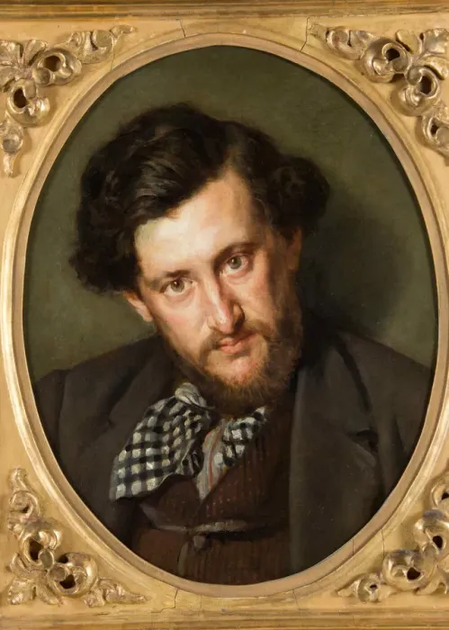 Framed Print : Portrait of Georges Lafenestre (1837-1919), 1865. Creator: Desboutin, Marcellin Gilbert (1823-1902) Framed Print : Portrait of Georges Lafenestre (1837-1919), 1865. Creator: Desboutin, Marcellin Gilbert (1823-1902)