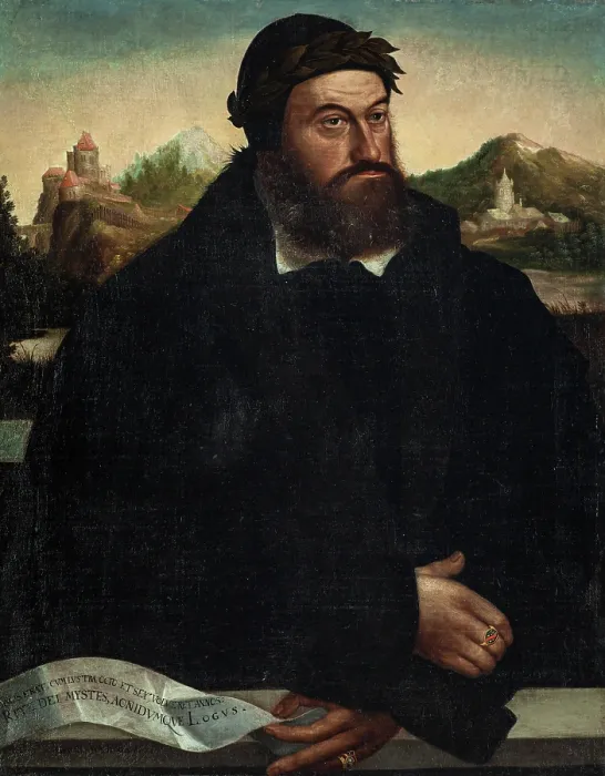 Framed Print : Portrait of Georgius Logus (1495-1553), c1546. Creator: Anonymous Framed Print : Portrait of Georgius Logus (1495-1553), c1546. Creator: Anonymous
