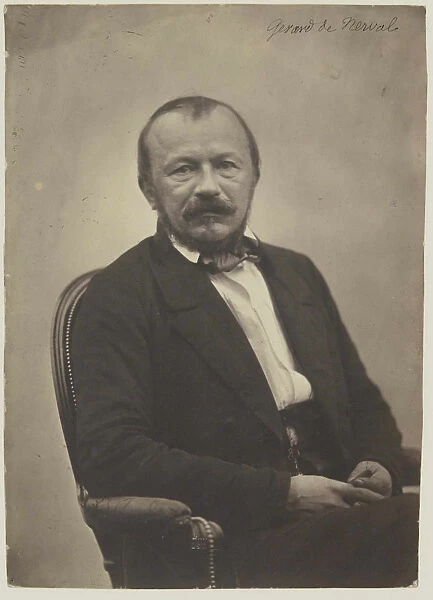 Portrait of Gerard de Nerval (1808-1855), 1854. Creator: Tournachon, Adrien (1825-1903)