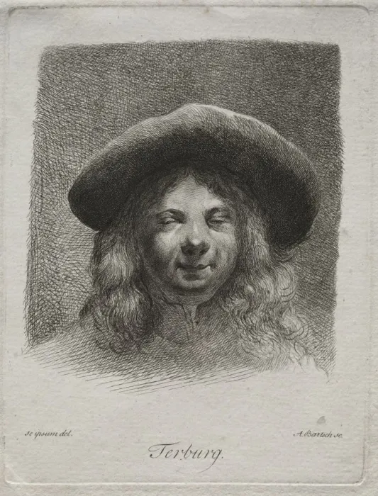 Framed Print : Portrait of Gerard Terborch. Creator: Adam von Bartsch (Austrian, 1757-1821) Framed Print : Portrait of Gerard Terborch. Creator: Adam von Bartsch (Austrian, 1757-1821)