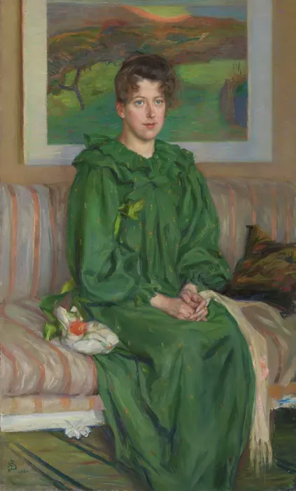 Framed Print : Portrait of Gerda Bergh, 1895. Creator: Sven Richard Bergh Framed Print : Portrait of Gerda Bergh, 1895. Creator: Sven Richard Bergh