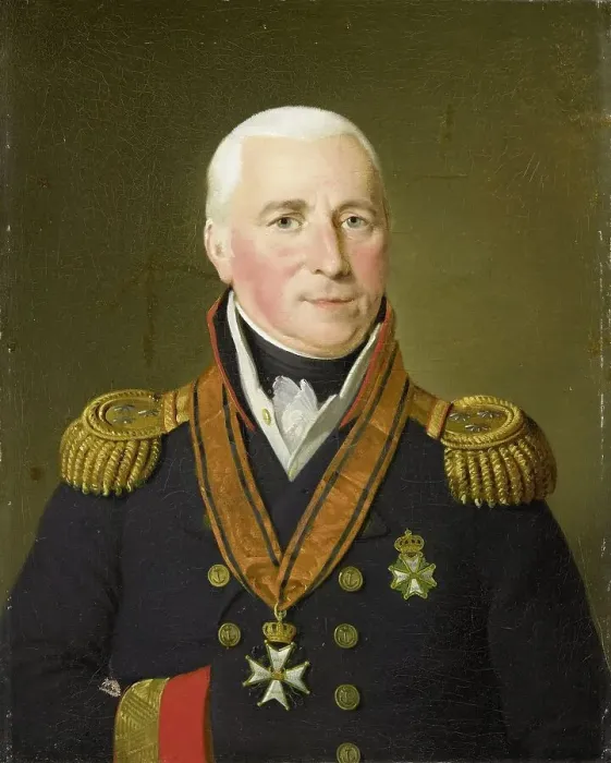 Framed Print : Portrait of Gerrit Verdooren (1757-1824), Vice-admiral, 1814-1820. Creator: Adriaan De Lelie Framed Print : Portrait of Gerrit Verdooren (1757-1824), Vice-admiral, 1814-1820. Creator: Adriaan De Lelie