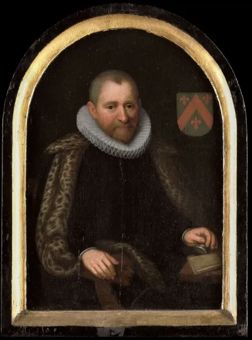 Framed Print : Portrait of Gerrit Willemsz van Schoterbosch (c.1538-1611), c.1620. Creator: Jan Verspronck Framed Print : Portrait of Gerrit Willemsz van Schoterbosch (c.1538-1611), c.1620. Creator: Jan Verspronck