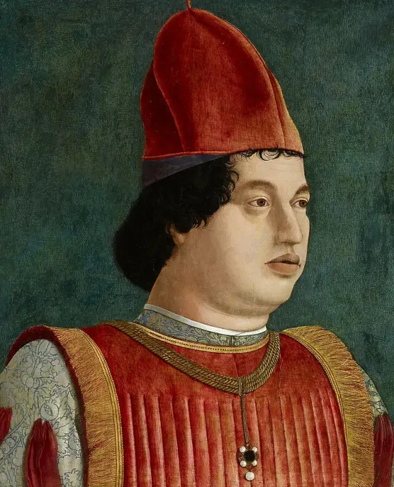 Framed Print : Portrait of Gian Francesco Gonzaga (1446-1496), 1478-1480. Creator: Bonsignori, Francesco (c. 1460-1519) Framed Print : Portrait of Gian Francesco Gonzaga (1446-1496), 1478-1480. Creator: Bonsignori, Francesco (c. 1460-1519)